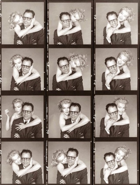 Мэрилин Монро и Артур Миллер (её 3-й муж) 1957г.Фото: Richard Avedon.