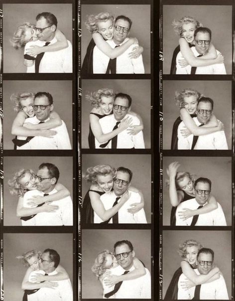 Мэрилин Монро и Артур Миллер (её 3-й муж) 1957г.Фото: Richard Avedon.