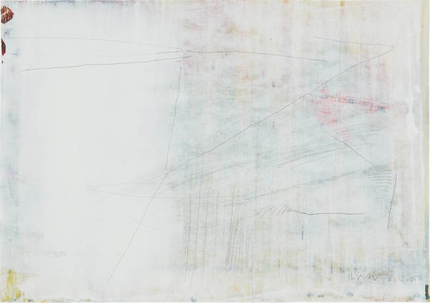 Герхард Рихтер (нем. Gerhard Richter; род. 9 февраля, 1932, Дрезден). Snow White (Снежно-белый)18.12.05, 2005 Acrylic and graphite on offset print (Акрил и графит на офсетной печати).22.5 × 32